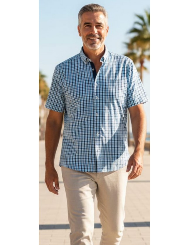 3411020 CAMISA CUADROS